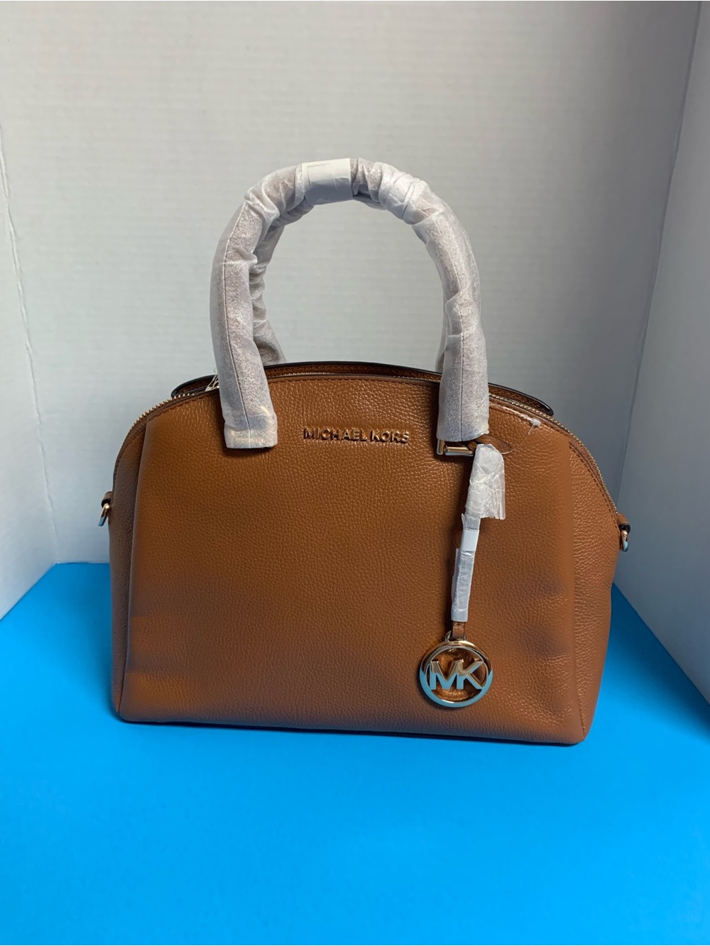 Michael Kors Medium Luggage Dome Satchel Top Handle w/Crossbody Strap